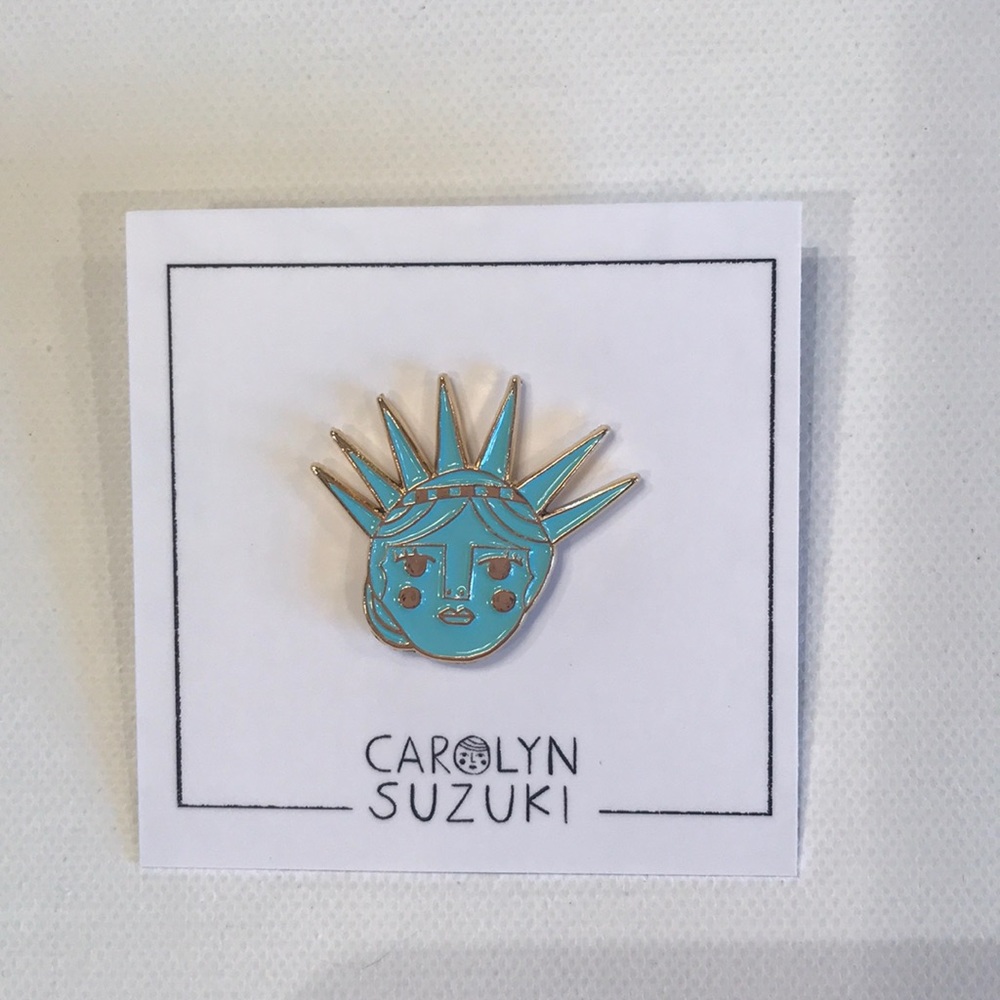 Enamel pin by Carolyn Suzuki